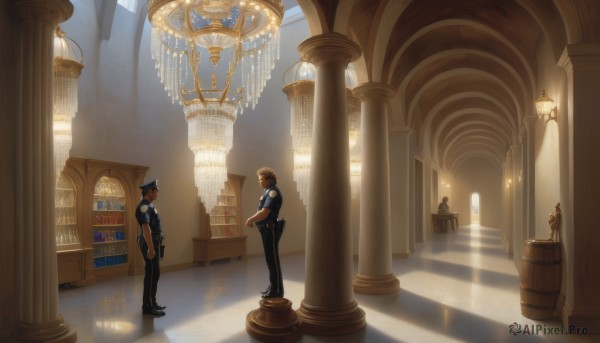 A dynamic view of a indoors in sunlight