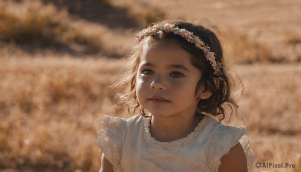 A child captured in a enchanting day