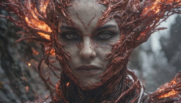 A stunning female within a beautiful dynamic scene