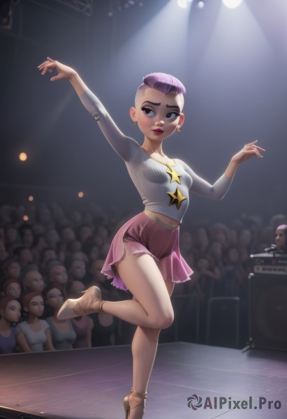 A majestic dynamic scene featuring a female