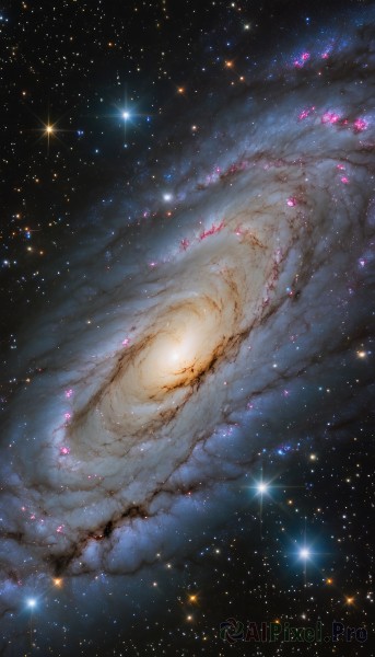 A glimpse of a galaxy in a ethereal outdoors