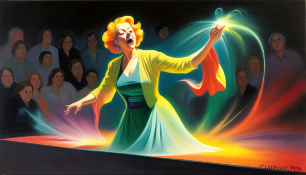 A female framed by the beauty of a lush dynamic scene