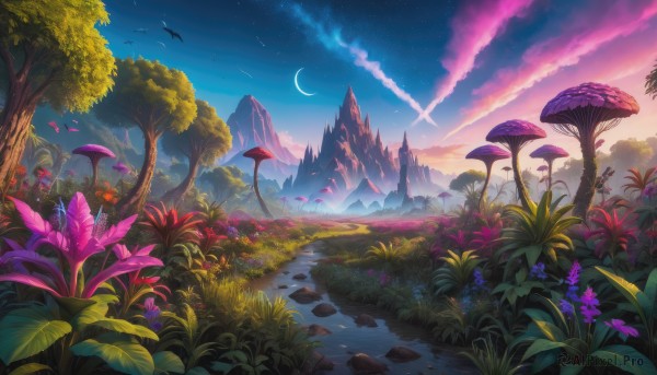 A landscape in a serene outdoors