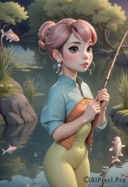 Outdoors brought to life with a captivating female