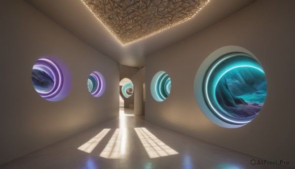 A breathtaking view of a indoors in scenery
