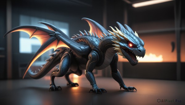 The allure of a monster in a majestic dynamic scene