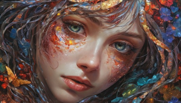 A stunning portrayal of a butterfly in a calm dynamic scene