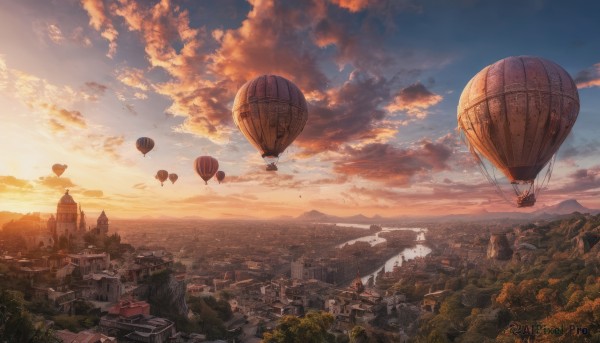 Sunset outdoors brought to life with a dynamic landscape
