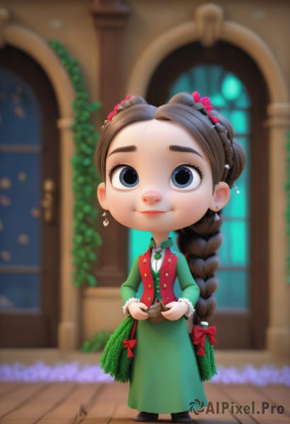 The beauty of a child set in a enchanting window
