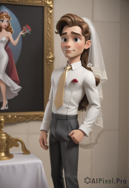 A stunning portrayal of a male in a calm dynamic scene