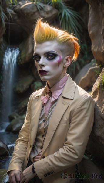 A stunning portrayal of a female in a lush outdoors