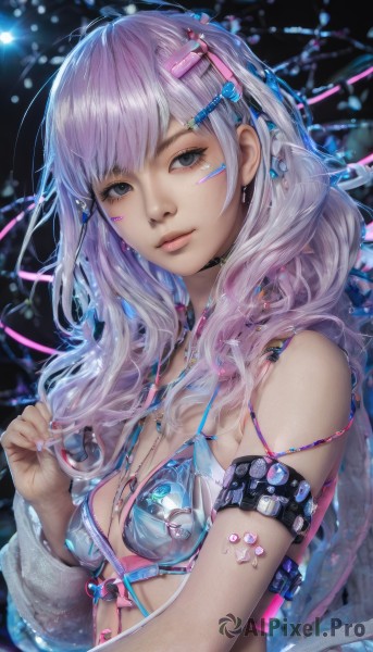 The majestic beauty of a female set within a calm dynamic scene