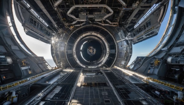 A spacecraft caught in a breathtaking day