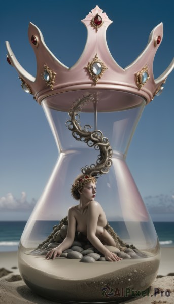 A dynamic view of a female in day