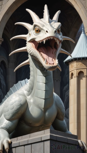 A stunning portrayal of a monster in a breathtaking dynamic scene