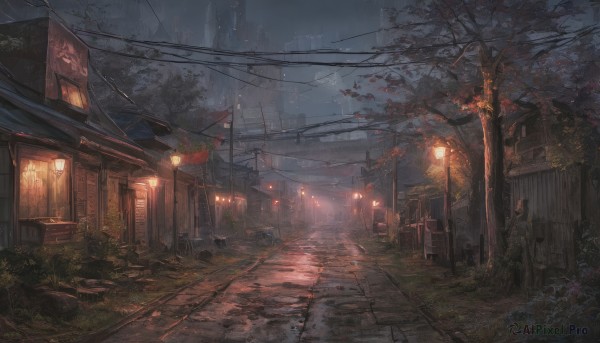 Rainy outdoors brought to life with a captivating street