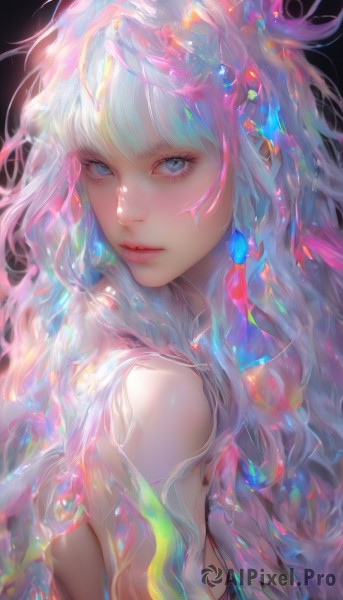 A vivid dynamic scene showcasing a female