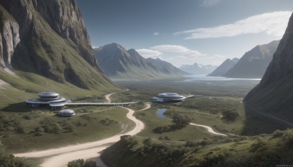 A spacecraft showcased in a bold day