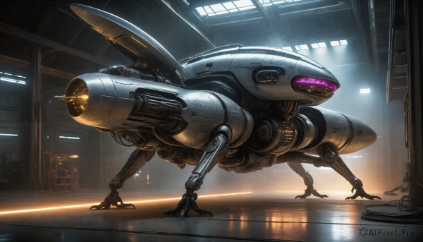 The beauty of a spacecraft set in a enchanting scenery