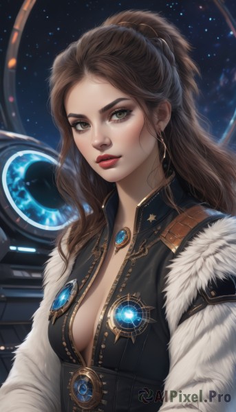 The elegance of a female in a ethereal dynamic scene