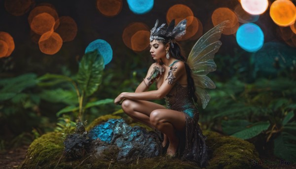 A female captured beautifully in a tranquil dynamic scene