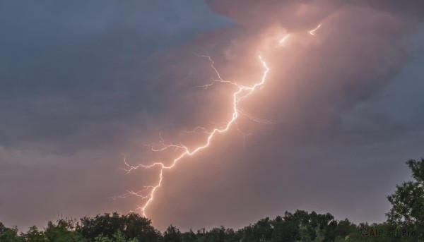 The elegance of a lightning in a ethereal outdoors