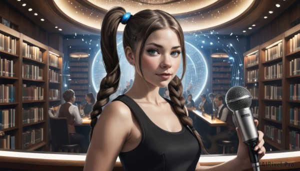 A stunning portrayal of a female in a breathtaking dynamic scene