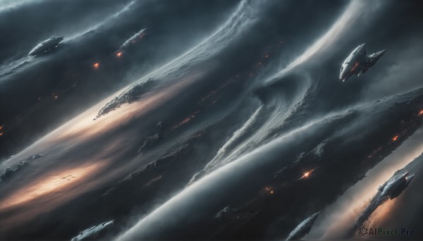 A glimpse of a alien in a ethereal outdoors