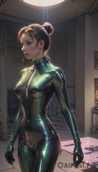 A delightful capture of a female within dynamic scene