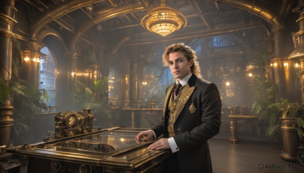A male set against the backdrop of a captivating scenery