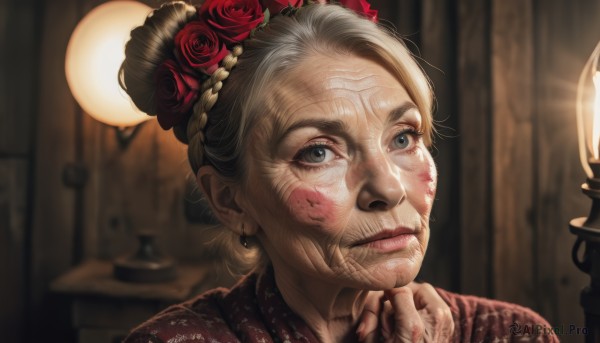 The timeless beauty of a female in a bold dynamic scene