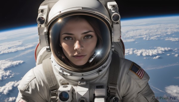 A breathtaking view of a astronaut in moon