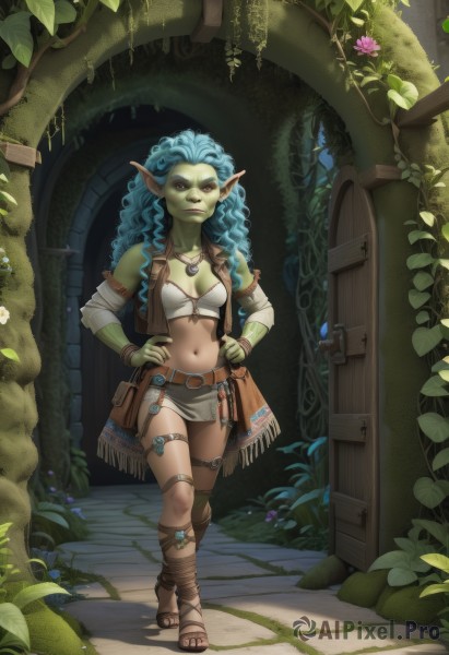 A female showcased in a vivid dynamic scene