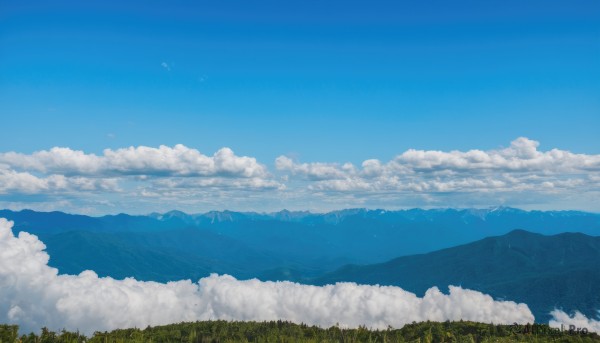 A landscape showcased in a bold day