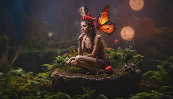 The serene presence of a butterfly in a peaceful outdoors