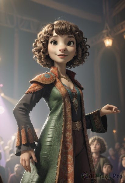 A breathtaking view of a female in dynamic scene