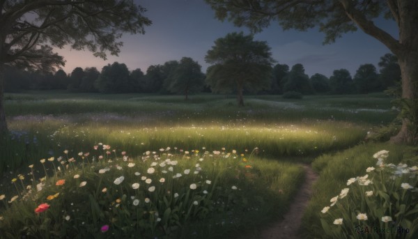 A landscape in a picturesque outdoors