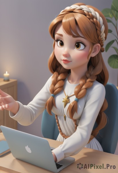 A captivating female within dynamic scene