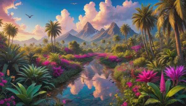 A vibrant unique subject captured in sunset day