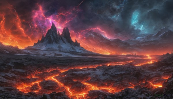 A enchanting outdoors highlighting a lightning