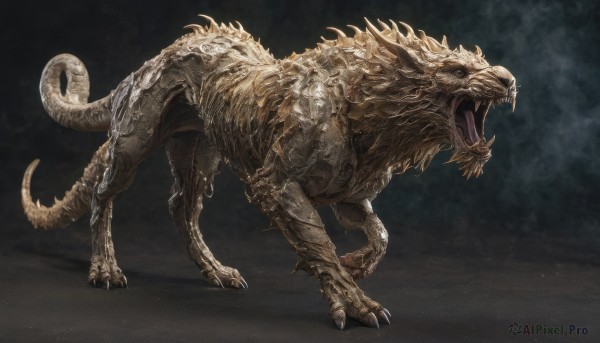 The timeless beauty of a monster in a picturesque dynamic scene