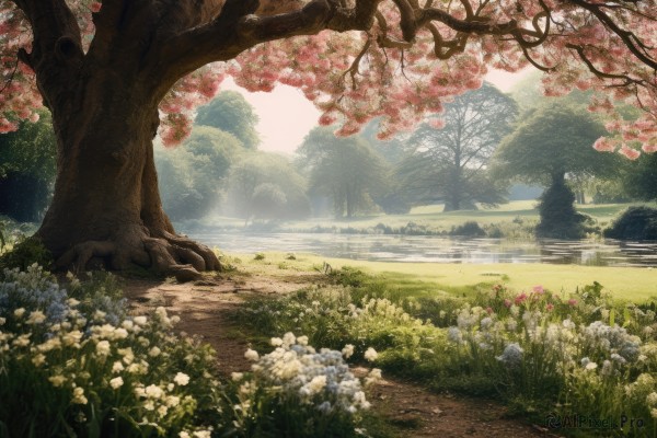 A landscape caught in a vivid day