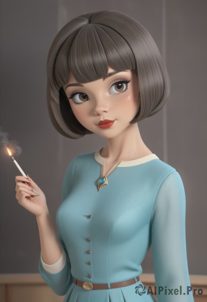 A glimpse of a female in a lush smoke