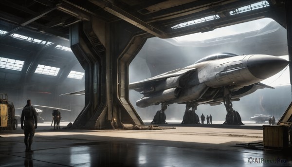 A enchanting rainy scenery highlighting a spacecraft