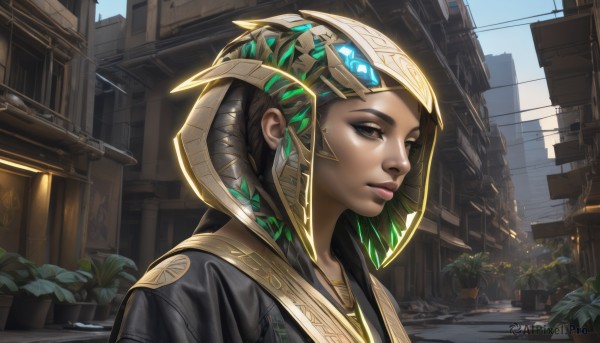 The serene presence of a female in a peaceful day