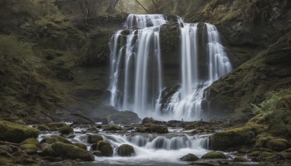 A striking outdoors featuring the elegance of a waterfall