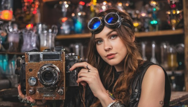 The serene presence of a female in a peaceful dynamic scene