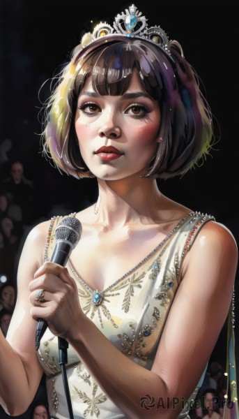 A female portrayed in a refreshing dynamic scene
