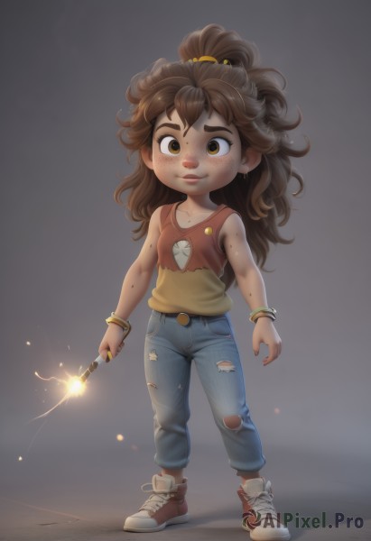 The beauty of a child set in a enchanting dynamic scene