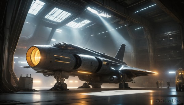 A tranquil sunlight showcasing a spacecraft